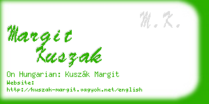 margit kuszak business card